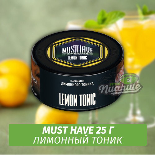 Табак Must Have 25 гр - Lemon Tonic (Лимонный Тоник)
