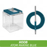 Кальян Hoob Atom - Marine Blue/StainlessSteel/CubeTransparent