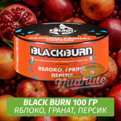 NEW Табак Black Burn 100 гр Яблоко, гранат, персик