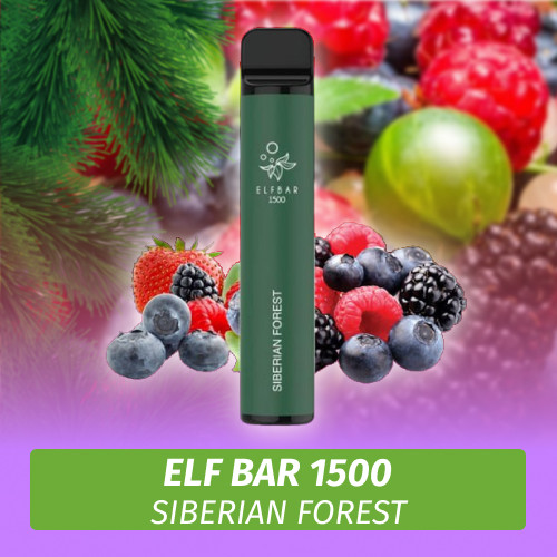 Одноразовая электронная сигарета Elf Bar - Siberian Forest 1500