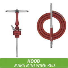 Кальян Hoob Mars Mini Wine Red (Комплект с мундштуком и шлангом)