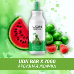 UDN BAR X - Watermelon Bubble Gum 7000 (Одноразовая электронная сигарета)