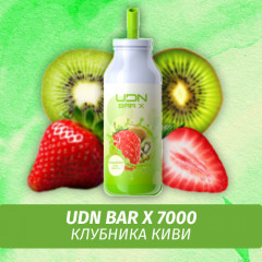 UDN BAR X - Strawberry Kiwi 7000 (Одноразовая электронная сигарета)