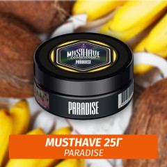 Табак Must Have 25 гр - Paradise (Банан, Кокос, Карамель)