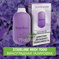 Одноразовая ЭС Starline Midi Виноградная Газировка 7000