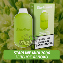 Одноразовая ЭС Starline Midi Зеленое Яблоко 7000