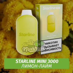 Одноразовая ЭС Starline Mini Лимон-Лайм 3000