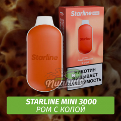 Одноразовая ЭС Starline Mini Ром с Колой 3000